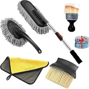 Azaria 5 PCS Microfiber Car Duster Kit