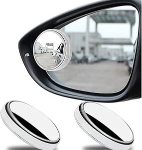 Oblivion 2 PCS Blind Spot Mirrors for Car | 360° Adjustable HD Glass Convex Rear View – Frameless Design